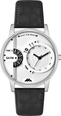 Loretta LT_38 Black Color Leather Belt Unique Dial Boys Analog Watch  - For Men