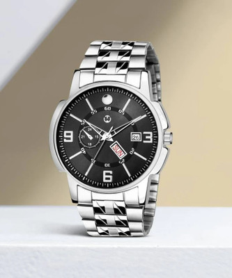 WIZARD TIMES EH-226-BK 226-Black Day and Date Analog Watch - For Men EH-226-BK Analog Watch  - For Men