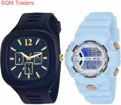 SQM TRADERS Analog-Digital Watch  - For Men & Women