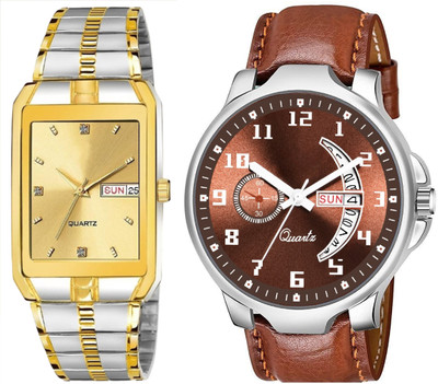 Caihong TT-Gold-BRN-18 Analog Watch  - For Men