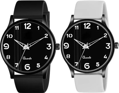 ETLIS Pack of 2 Classic Wristwatch Combo Analog Watch  - For Men