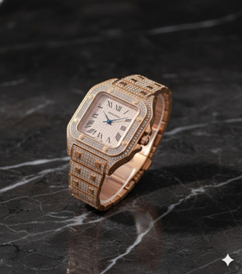 LOOFTRADER WW78 Luxury Quartz Watch with Crystal Band Analog Watch  - For Men & Women