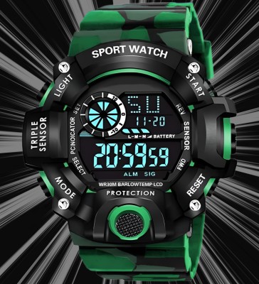 hala G90 Digital Watch Multi-Function Stylish Sports Silicon Strap Amazing Look Style Digital Watch  - For Boys