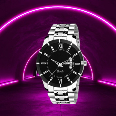 Giomex Attractive Unique Day And Date Black Watch Analog Watch  - For Men