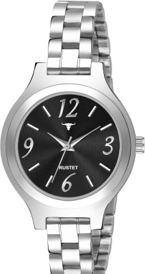 RUSTET JKM-03-BLACK JKM-03 Silver Mesh Strap Girls Analog Watch  - For Women