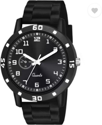 Miss Perfect Men New Style Aeviyo Case Black Dial Black NEW PU Strap Analog Watch  - For Men