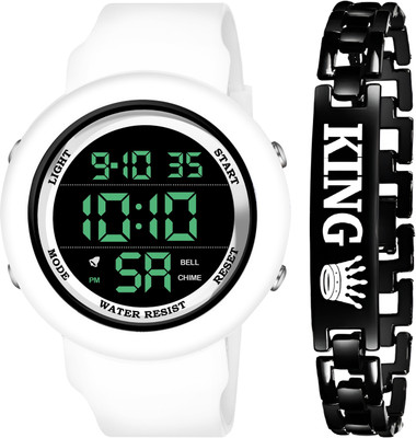 Keep n Touch Stylish Premium look Round Dial Wrist Sports Watch with Bracelet Digital Watch  - For Men