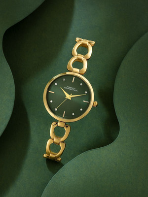 French Connection Green Sunray Dial | Analog Watch For Women's | FCN0157NGM Analog Watch  - For Women