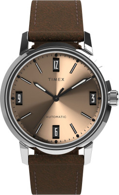 TIMEX TW2W33800U9 Marlin Brown Round Dial Analog Watch  - For Men