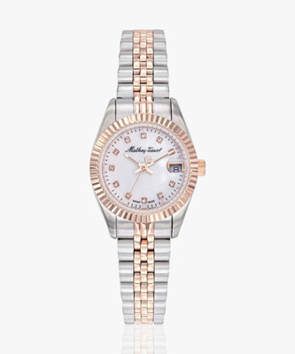 Mathey-Tissot D710RA Swiss Made Quartz White Dial Analog Watch  - For Women