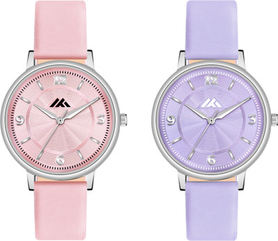 Fentex FENTEX best quality combo analog watch with leather strap & trending design FENTEX best quality combo analog watch with leather strap & trending design Analog Watch  - For Girls