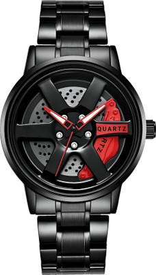 VXR Car wheel watch | Spinning watch | Rotating watch | Gyro watch Analog Watch  - For Men