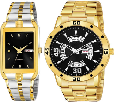 Caihong TT-Black-Gold-21 Analog Watch  - For Men