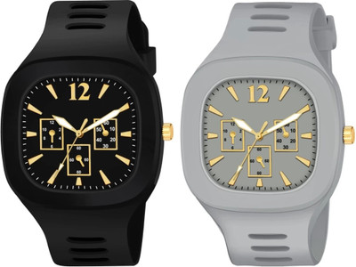 Vtrack V Track Miller Big Square Dial Watch Combo For Men & Boys Analog Watch  - For Boys
