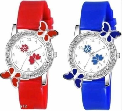 Miss Perfect Miss perfect Red and Blue Butter Pu Women Watch Analog Watch  - For Women