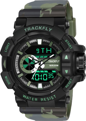 TrackFly 1117 ARMY BAND GREEN SZ1117BLK Analog-Digital Watch  - For Men