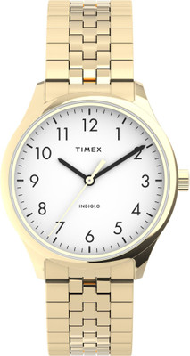 TIMEX TW2U40100UJ Modern Easy Reader White Round Dial Analog Watch  - For Women