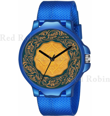 SKOAL J1-3K-BLU-SFR JAIPUR WATCH COIN Design Stylish Strap Wrist Watch for Men and Boys Analog Watch  - For Men