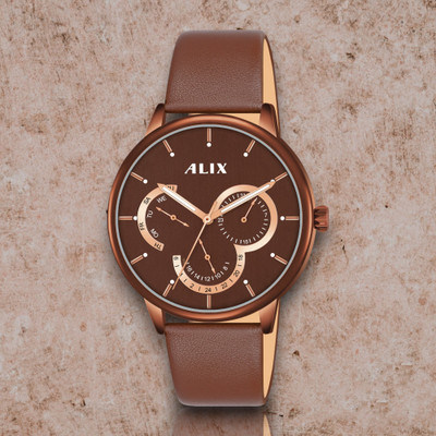 Alix Alix New unique charm chronograph and slim case light weight waterproof watch Analog Watch  - For Men