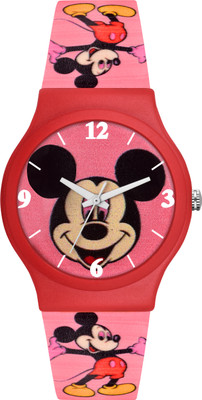 WEDSCOY Mikki Mouse Design Dial Colorful Rubber Belt Analog Watch  - For Boys & Girls