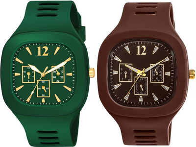 HALA Miller 6 Month Warranty Men Watch Gold Dial Wrist Sport Ultra Watch with Pack of 2 Analog Watch  - For Men
