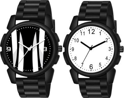 ETLIS Stylish Pack of 2 Combo Stylish Pack of 2 Combo Analog Watch  - For Men