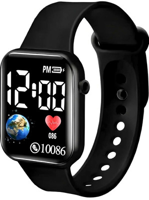 Mahi Trendz Luxurious Waterproof Led Digital Watch Black Strip For Boys and Girls Luxurious Waterproof Led Digital Watch Black Strip For Boys and Girls Digital Watch  - For Boys