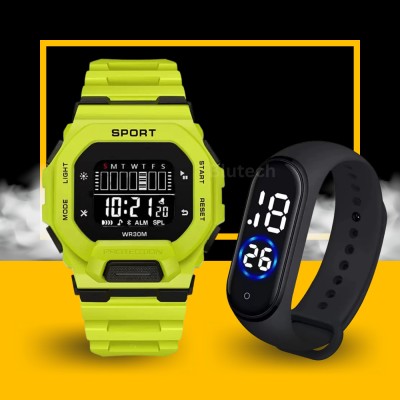 blutech Dash Sports Luminous Sports Digital Watch With Led Watch Digital Watch  - For Men