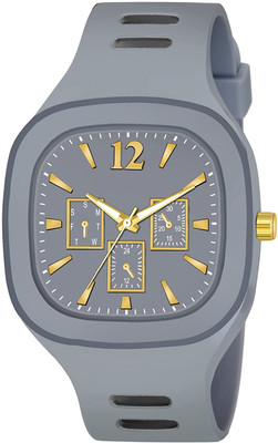 FYLAINCE Square Multi DIAL Analog Silicon Strap ADDI Stylish Designer Analog Watch Miral Watch Analog Watch  - For Boys & Girls