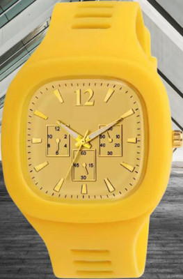 Wolcentra New Trend Square Dial Analog Silicone Strap Stylish Watch For Men Sk-044 Analog Watch  - For Boys