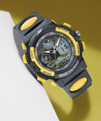 SF 77116PP01W Super Fiber Hustler Analog-Digital Watch  - For Men