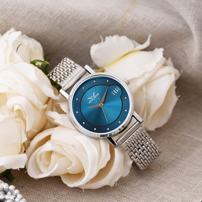 LOUIS DEVIN LD-LR192-BLU-CH Stainless Steel Chain Analog Watch  - For Women