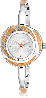 VARNI ENT LR249 Silver Brass Dual Tone Analog Watch  - For Women