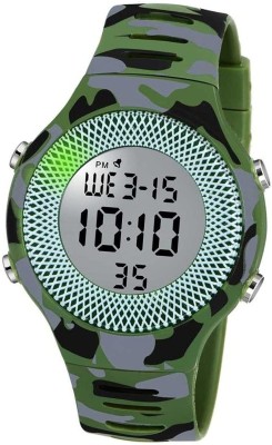 DECLASSE Green Military Waterproof Digital Watch  - For Men