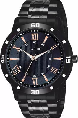 house of common 4710 Black dial&black chain watch for men7boys Analog Watch  - For Men