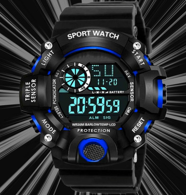HALA SSA Digital Watch Multi-Function Stylish Sports Silicon Strap Amazing Look Style Digital Watch  - For Boys