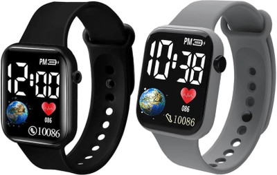 Fash Digital Waterproof LED Display Kids Watch for Boys & Girls Unisex Sport Digital Watch For Men - Women & Children Digital Watch  - For Boys & Girls