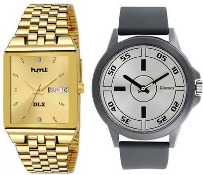 Giomex Solid Design Golden Watches Analog Watch  - For Men