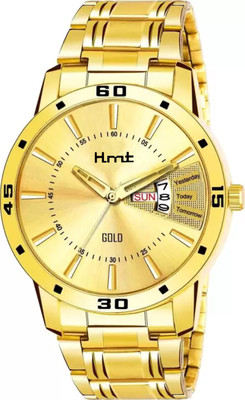 HLMT 3118GP09 Day & Date Original HLMT Gold Plated Analog Watch  - For Men & Women