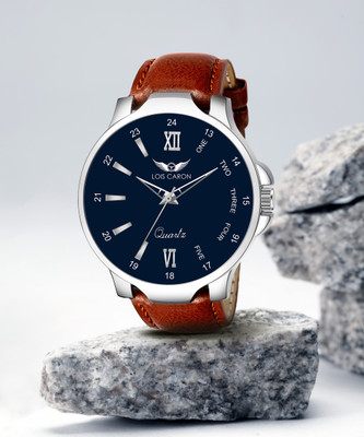 LOIS CARON LCS-4238 Blue Dial & Brown Strap for Boys Analog Watch  - For Men