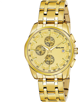 Benling Luxury Affordable Watch for Men Stainless Steel Chain Premium Chronograph Watch for Men Analog Watch  - For Men