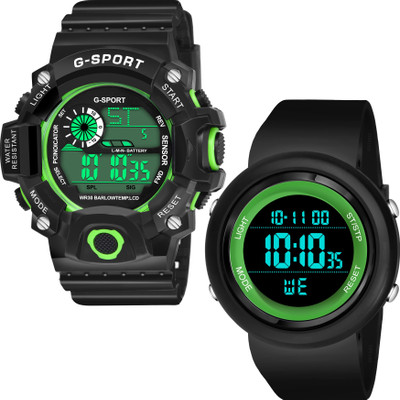 GISTARIX Best Digital Combo Multi-Functional Time & Day & Date And 7 Lights Stylish Digital Watch  - For Men