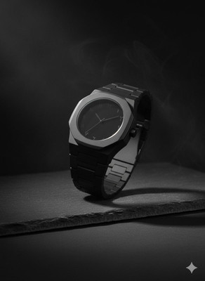 zyrowear D1 Stealth Black Minimalist Watch with Arabic Numerals. Analog Watch  - For Men & Women