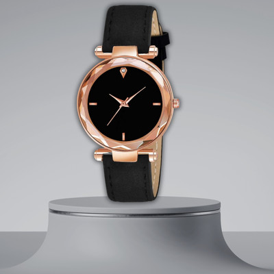 EMPERO EMPERO Crystal Glass Round Analog Watch  - For Women