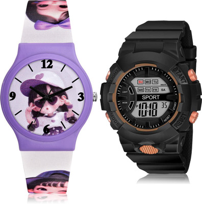 TIMETRANSELEVATE CM705-DG33 Analog-Digital Watch  - For Girls