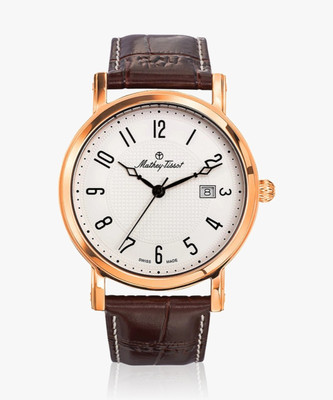 Mathey-Tissot HB611251PG Swiss Made Quartz White Dial Analog Watch  - For Men