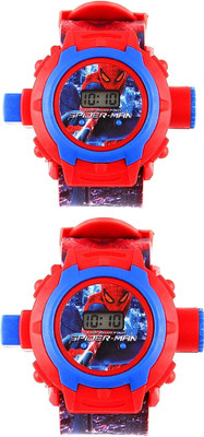 PuthaK Digital Girl's & Boy's Watch Spiderman Projector Digital Watch  - For Boys & Girls