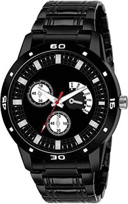 VARNI ENT Latest Designer Black Watch With Day Functioning Analogue Watch For Boys Latest Designer Black Watch With Day Functioning Analogue Watch For Boys Analog Watch  - For Men