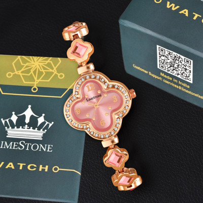 LIMESTONE Modern Muse Rose Gold Designer Collection Quartz Analog Watch  - For Women