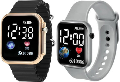 Fash Digital Waterproof LED Display Kids Watch for Boys & Girls Unisex Sport Digital Watch For Men - Women & Children Digital Watch  - For Boys & Girls